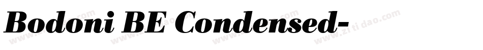 Bodoni BE Condensed字体转换